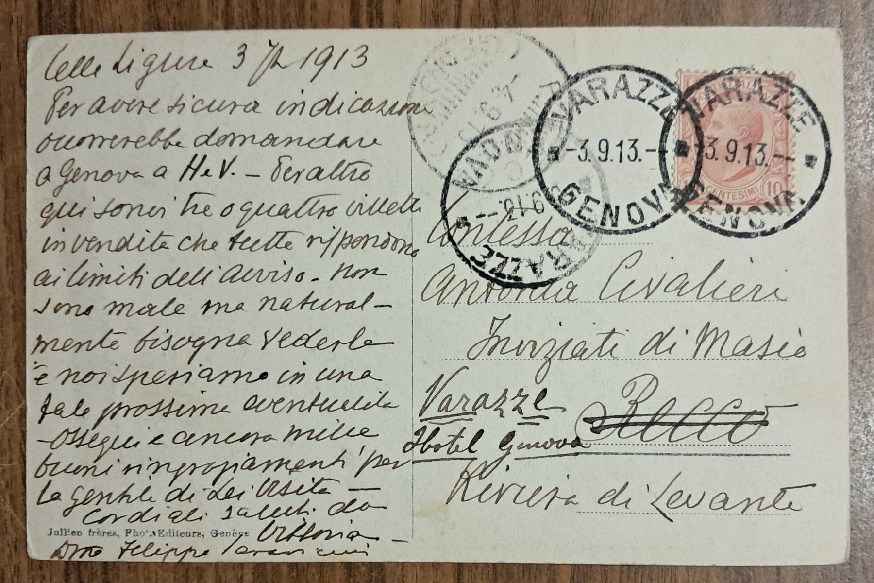 Ansichtskarten: CHILLON 1913 ANIMEE!!! - QUELQUES DÉFAUTS – Gebraucht aus Ponto Valentino von giorgia06 1