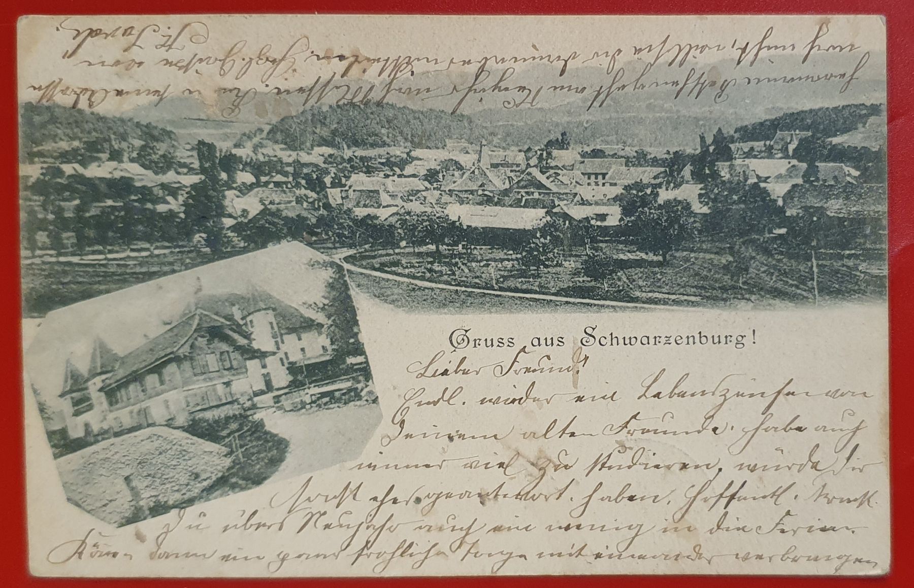 Ansichtskarten: Gruss aus Schwarzenburg 1900 – Gebraucht aus Kreuzlingen von Rschweiz1