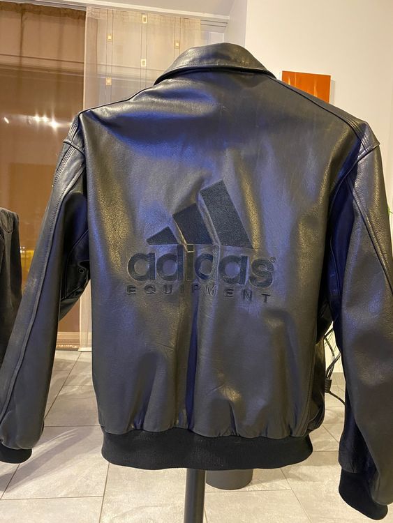 Veste en cuir sale adidas