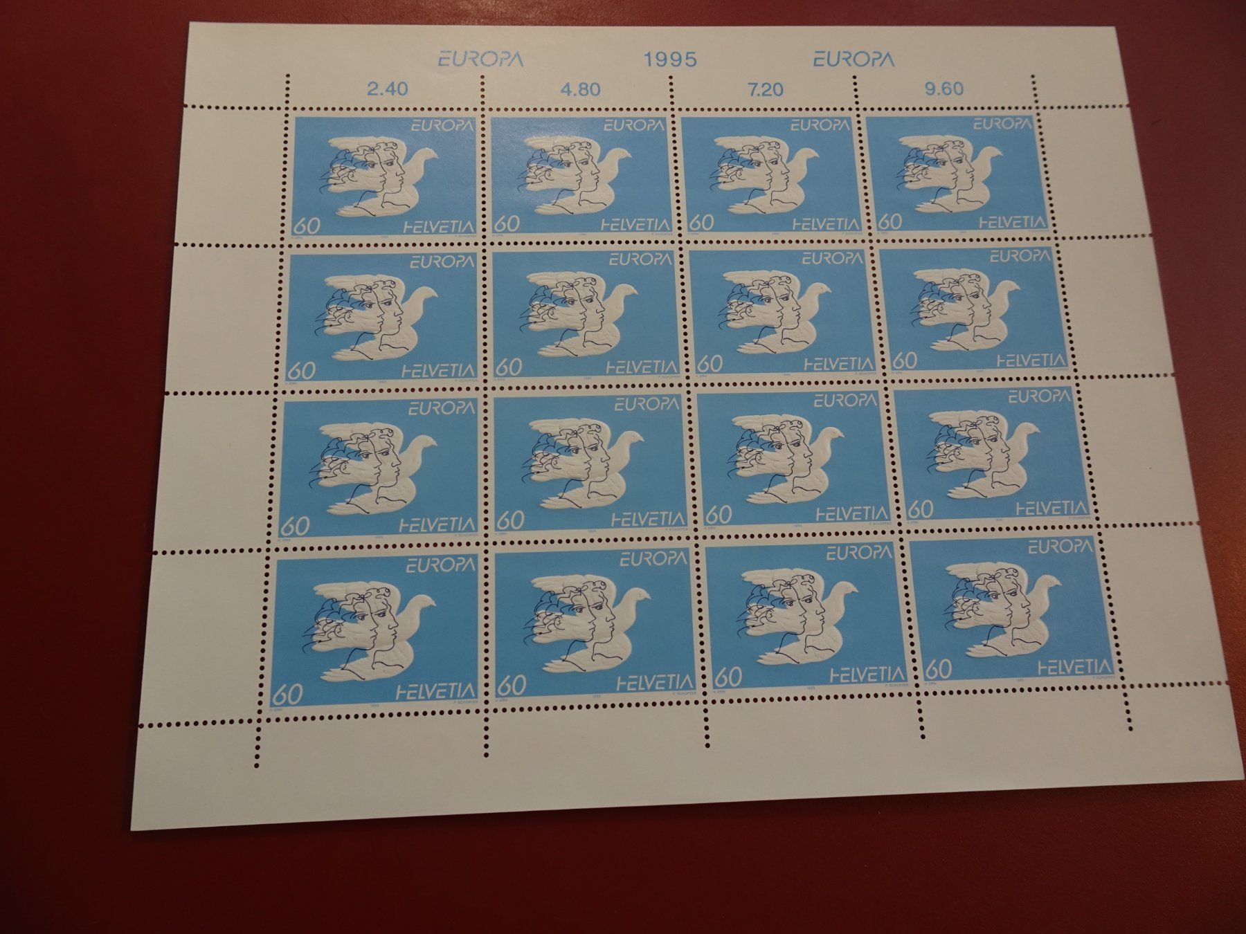 Tutti i francobolli: 1995, KLEINBOGEN EUROPA, HANS ERNI, POSTFRISCH. RAR – Nuovo (secondo la descrizione) da Eschenbach SG venduto da eDaisy