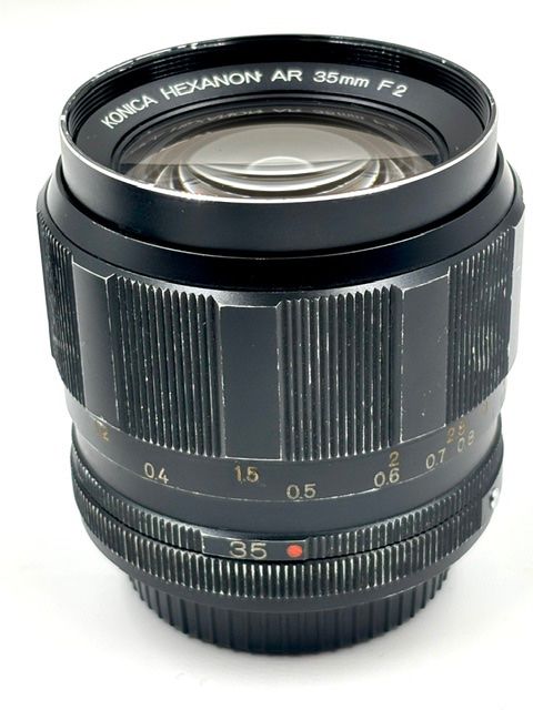 Konica Obiettivi: Konica Hexanon AR 35mm F2 / 2.0 EE-Version + Blende! – Usato da Seewis Dorf venduto da Plebejus 1