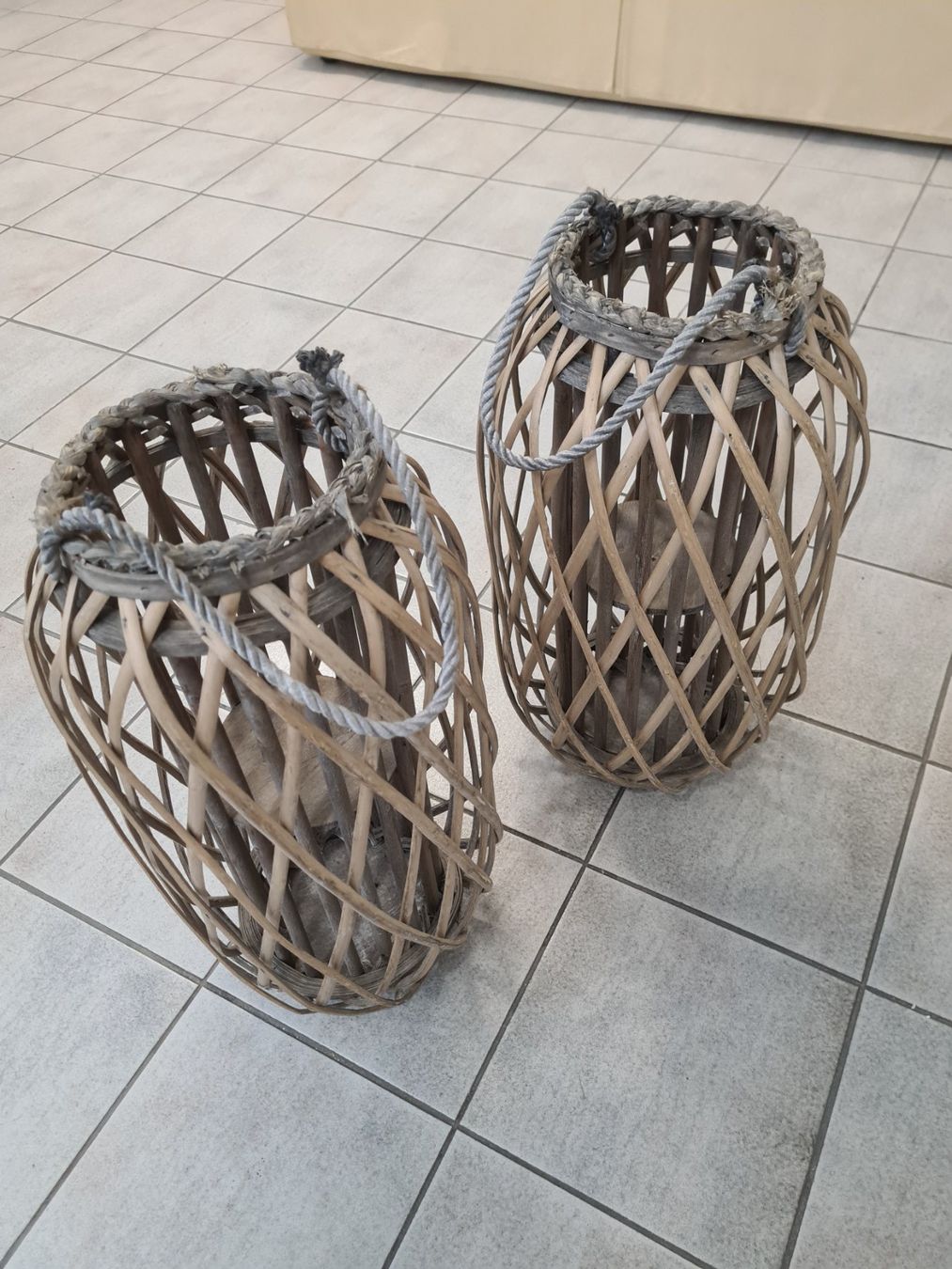 Toutes les décorations: 2 Lanternes déco en bambou tressé – D'occasion à Monthey par 187-zeroo 3