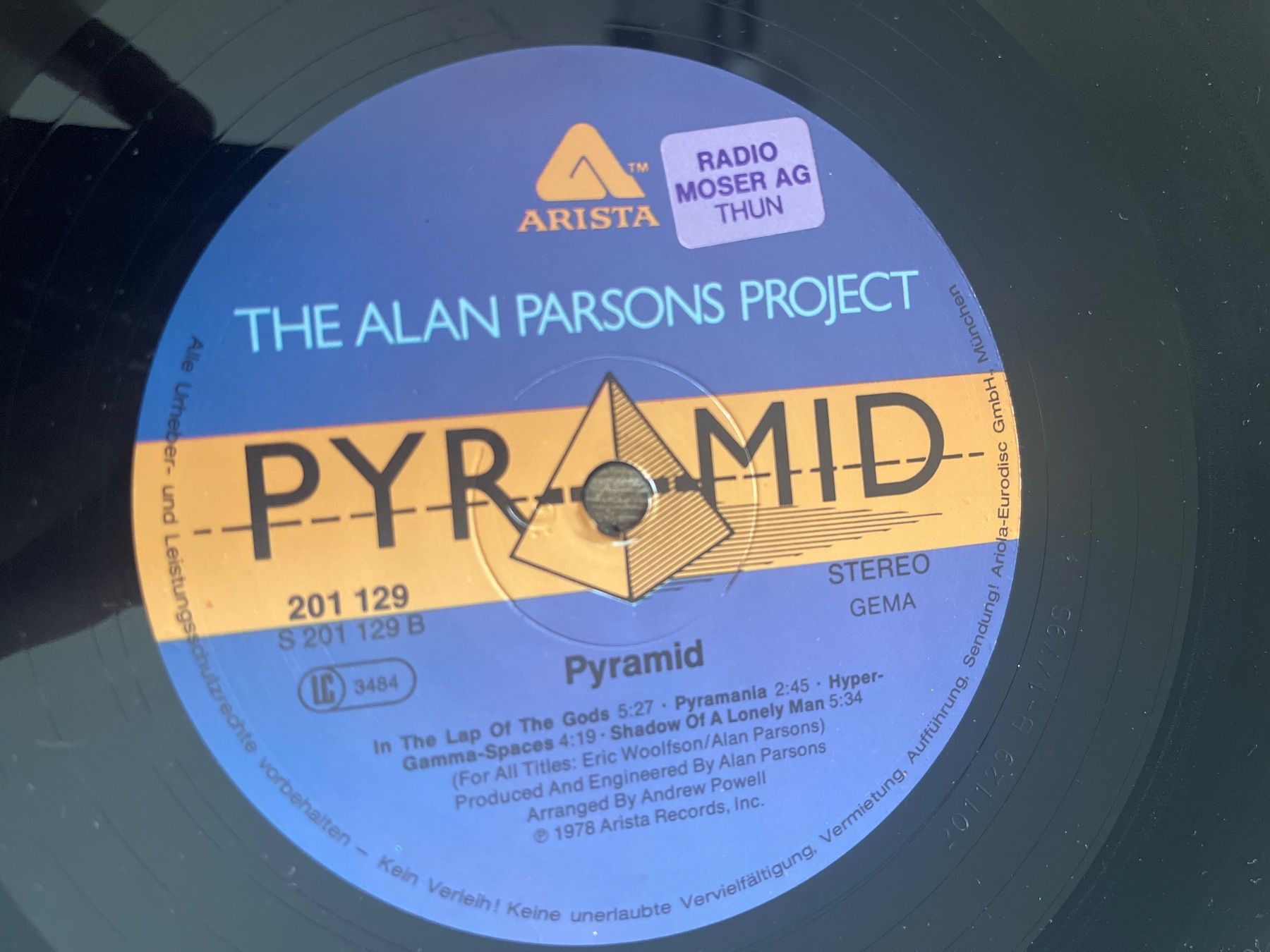 Schallplatten: S1895/Alan Parsons Project - Pyramid – Gebraucht aus Frutigen von Philippe_jsp 2
