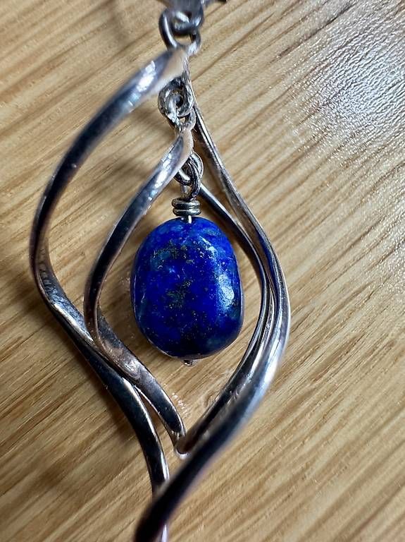 Boucles d'oreille: Wunderschöne Ohrringe Lapislazuli – Neuf (Voir description) à Bern par cpiller01 1