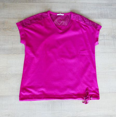 T-Shirt Cecil, Gr. M, fuchsia, Baumwolle