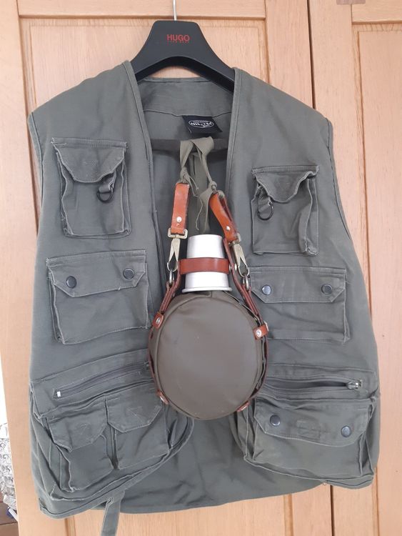 Gilet De Pêche Ancien Field & Stream, Taille M, Deux Tons (Tan), Multi-Poches
