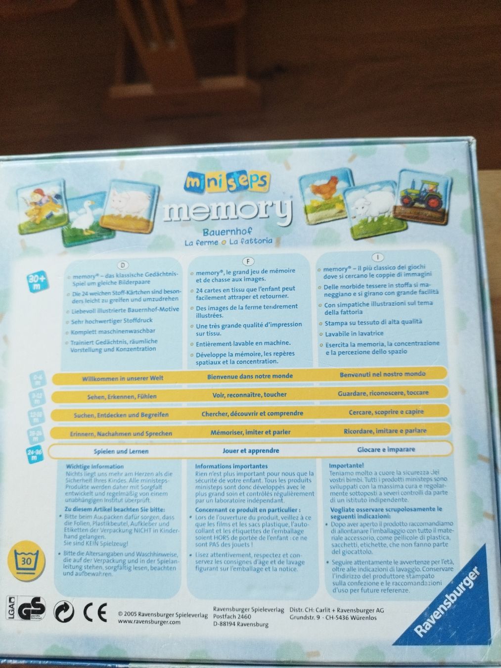 Ravensburger Jeux: Stoffmemory – Neuf (Voir description) à Kreuzlingen par laurastar26 1