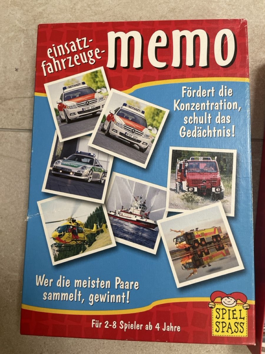 Giochi: Memory Einsatzfahrzeuge – Usato da Neerach venduto da ne11a