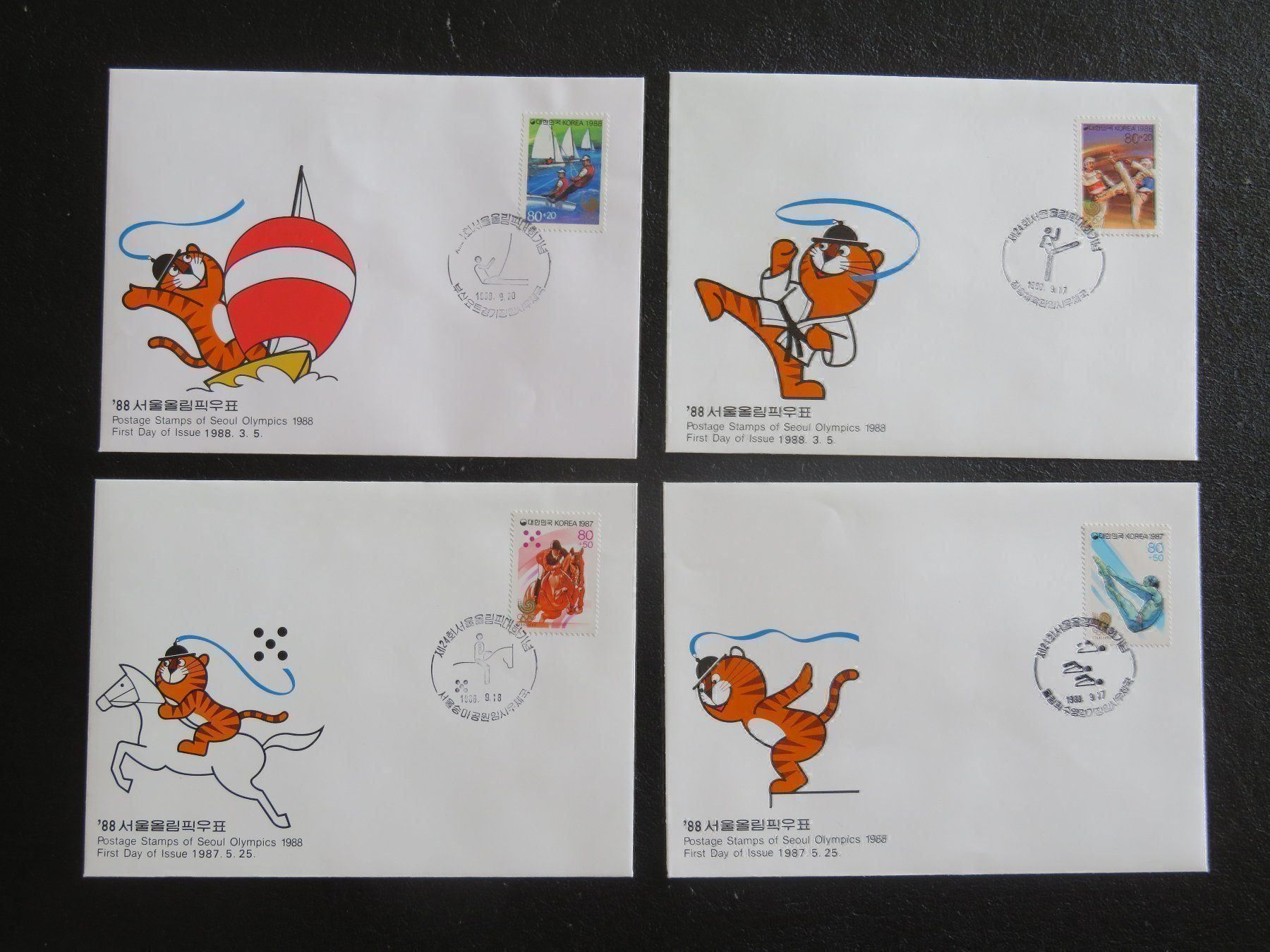 Tutti i francobolli: Olympiabriefe von Seoul 1988 – Nuovo (secondo la descrizione) da Lachen SZ venduto da peace0 5
