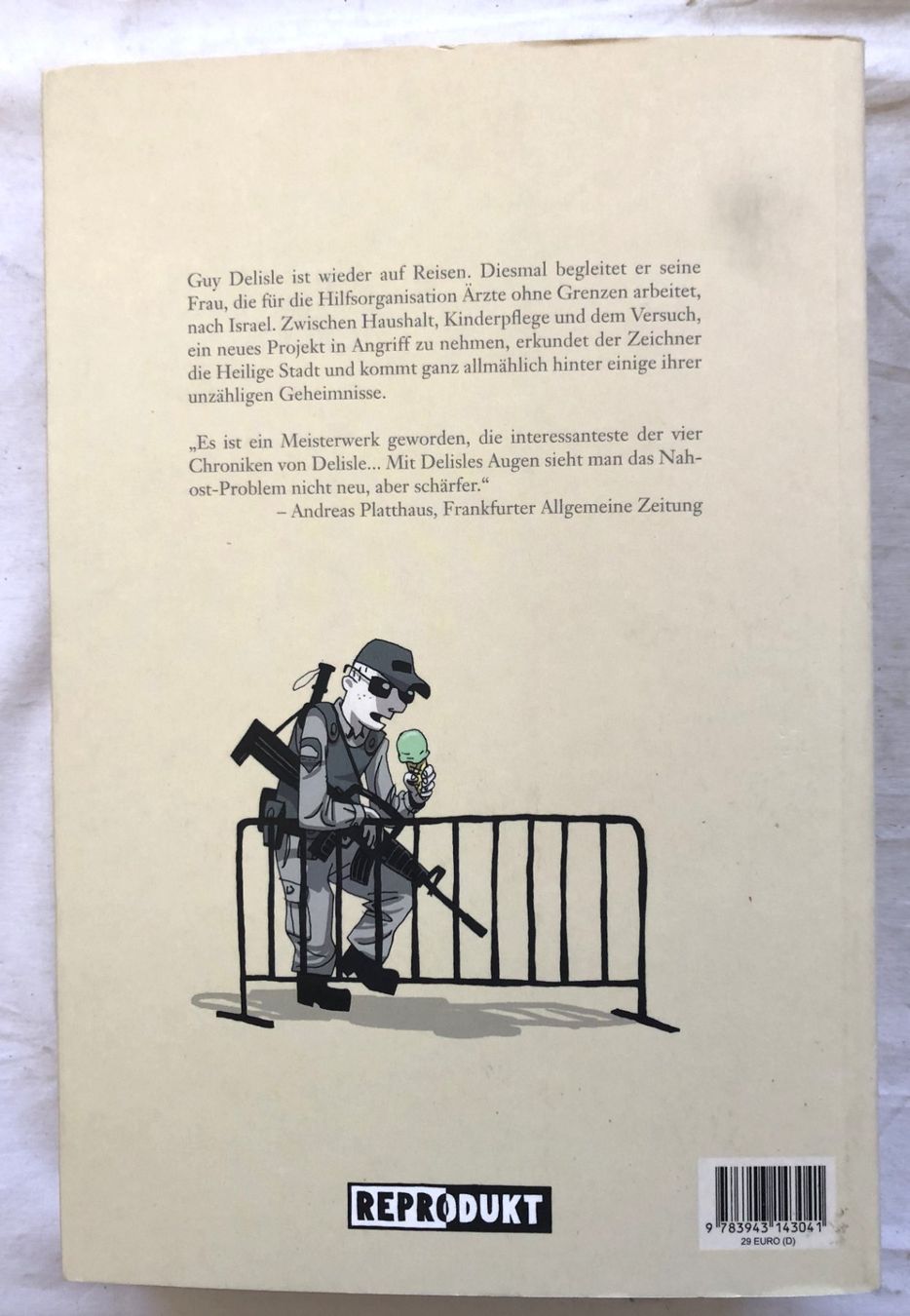 Fumetti: Guy Delisle - AUFZEICHNUNGEN AUS JERUSALEM - Comic – Usato da Schaffhausen venduto da durruti 6