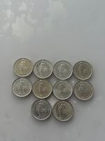 10 x 1/2  Franken 1952 - 1959  Silber   Unz