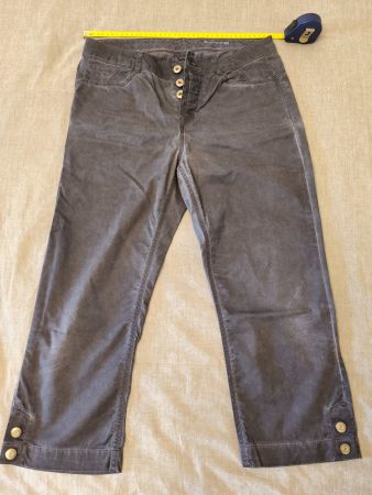 Pantalon edc 7/8, modèle Capri, bleu délavé, taille 36