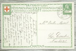 TR102 Carte Postale Suisse 1921