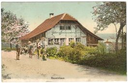 AK Bauerhaus wo? (gestempelt in Embrach) 1909