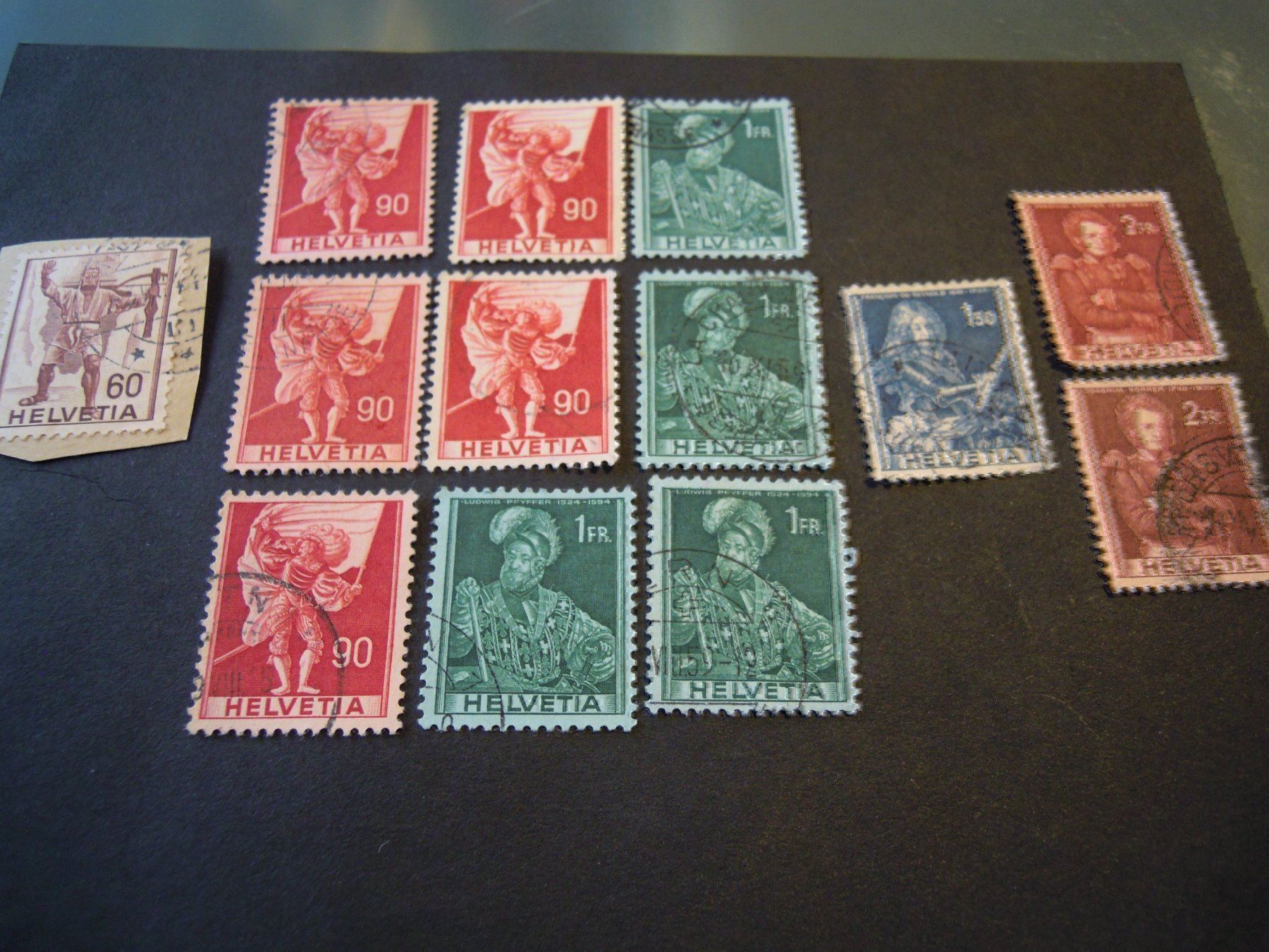 Alle Briefmarken: 1941 Frei und Werbem.244,247,248,250,251 – Gebraucht aus Muri b. Bern von Ricardoverkauf