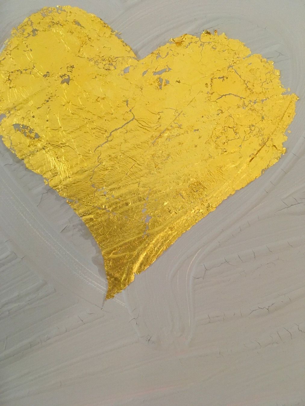 Poster & Bilder: Acryl Bild mit Blattgold Herz lila – Gebraucht aus Zug von smile060 7