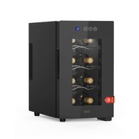 Weinkühlschrank Getränkekühler 8 Flaschen 23 L LED Anti UV