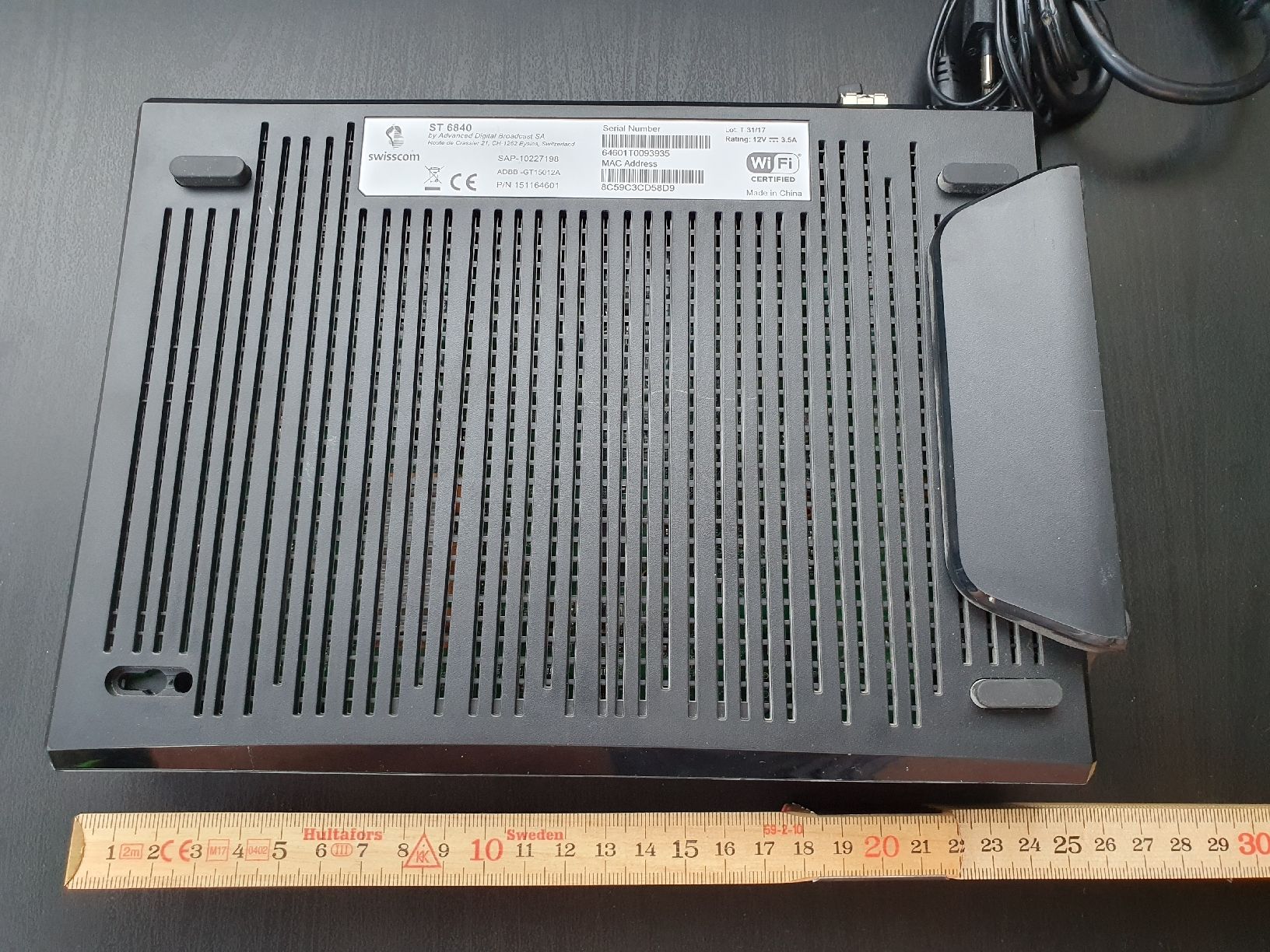 Swisscom Modem & Router: Swisscom Internet Router ST 6840 - Top Zustand! – Usato da Aathal-Seegräben venduto da Ru.Fi 1
