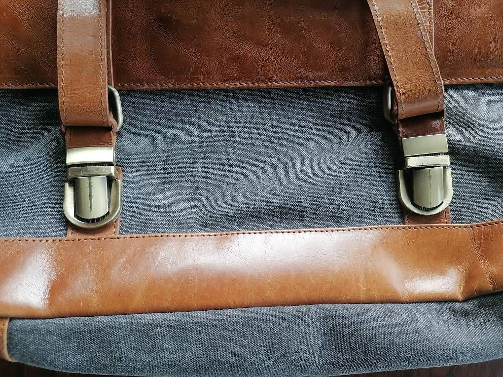 Borse: Laptoptasche braun/grau 42x30x9cm – Usato da Nänikon venduto da Manta87 3