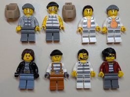 8 Lego City Banditen & Sträflinge Minifiguren [used]