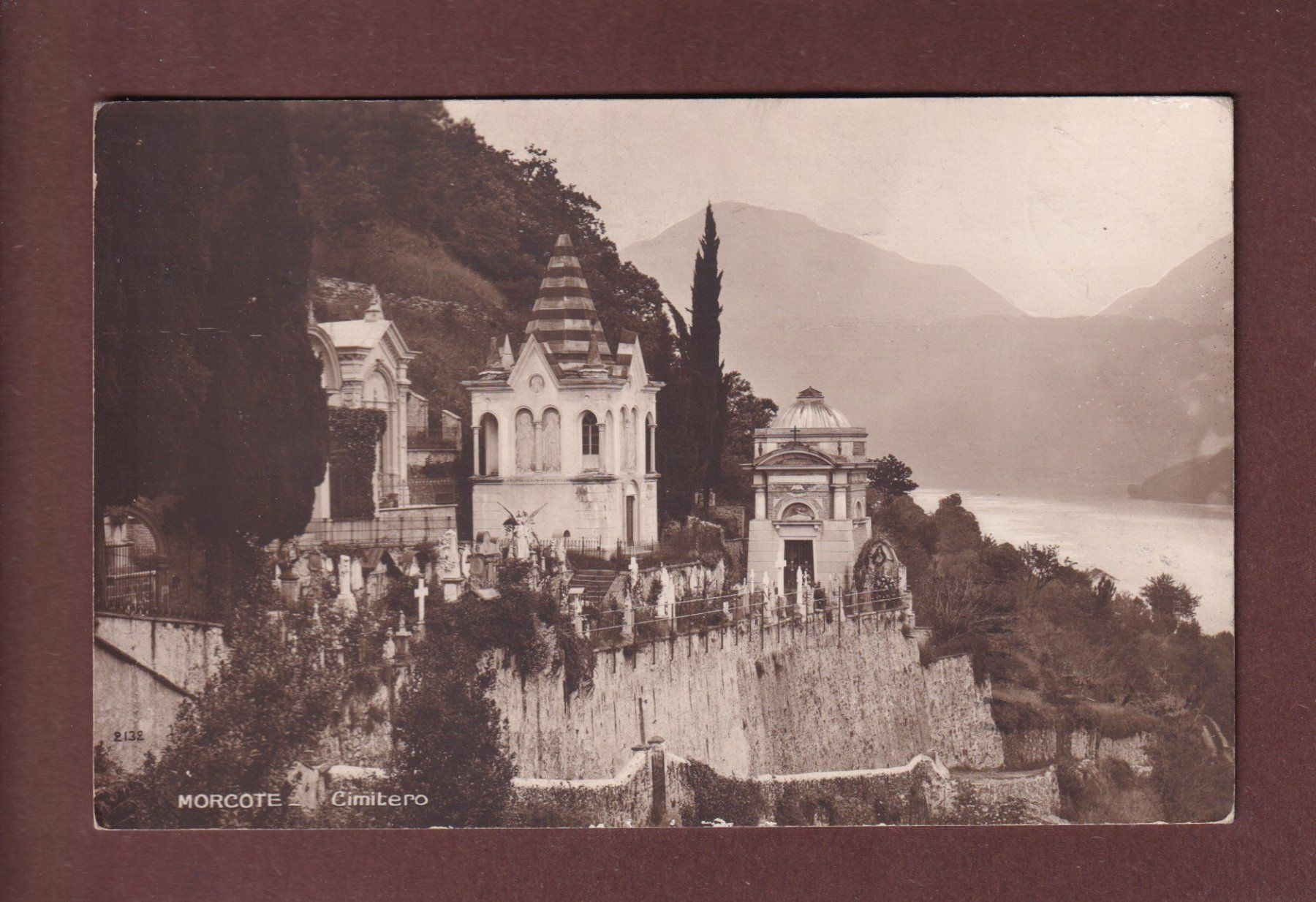 Ansichtskarten: MORCOTE - Cimitero - 1917 – Gebraucht aus Pully von nicecards-shop