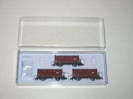 Wagen-Set offene Güterwagen der SBB in N/ Hobbytrain H24302
