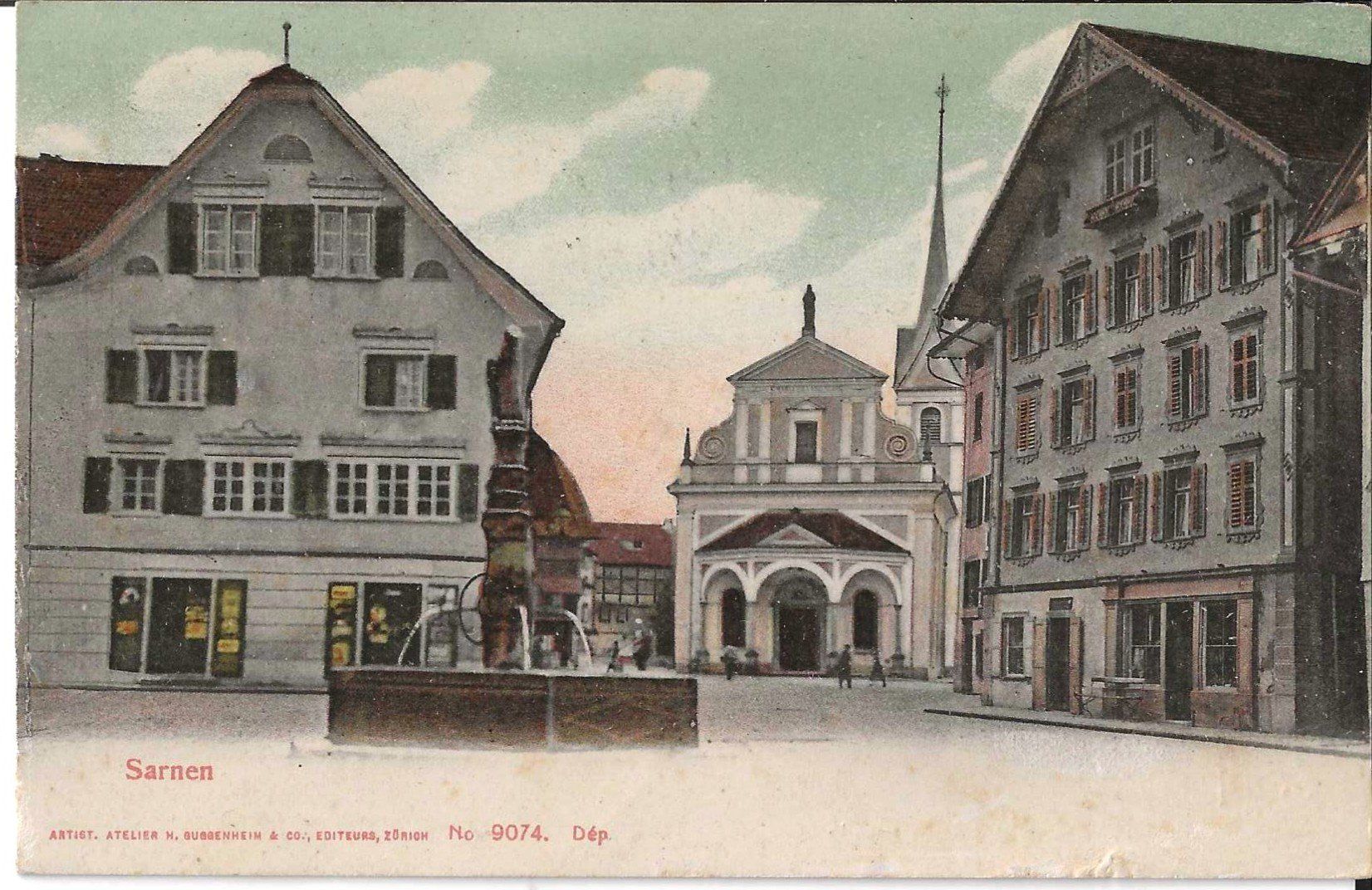 Cartoline postali: Karte Sarnen 1921 – Usato da Zürich venduto da Philacat11