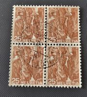 Viererblock Vollstempel briefmarke