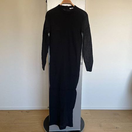 Kleid Rundhalskleid stretsch Zara