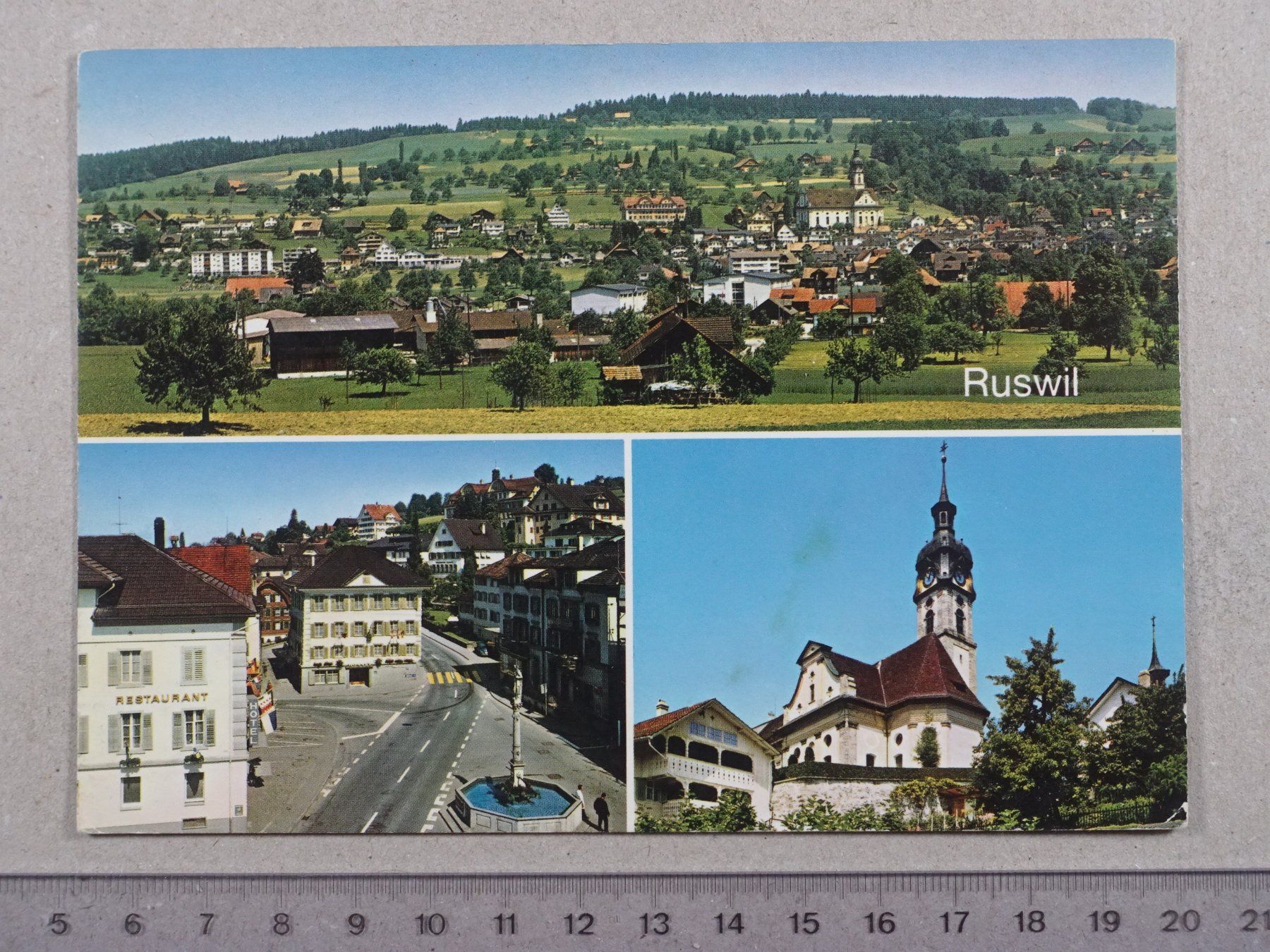 Cartoline postali: Ruswil, 1971 – Usato da Lenzburg venduto da fh1