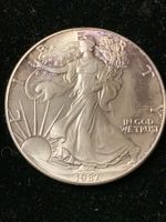 1 Unze Silber American Eagle 1987