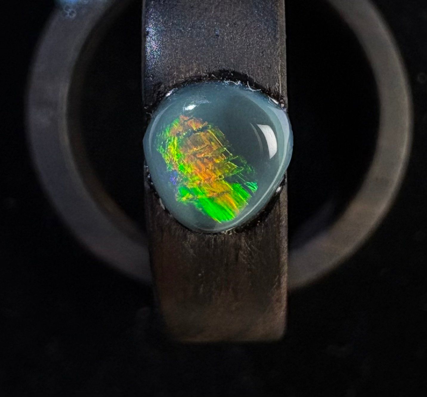 Anelli: Ring Australischer Crystal-Opal+Mooreiche, Grösse 54 – Nuovo (secondo la descrizione) da Wilen b. Wil venduto da Tschirio 2