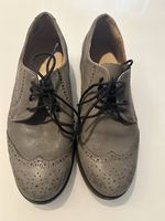 Halbschuh Leder grau