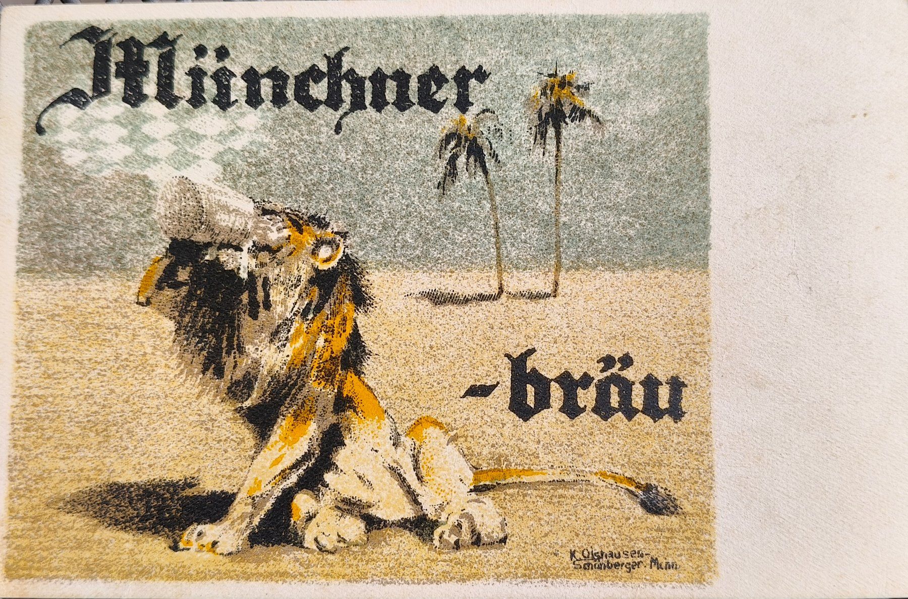 Ansichtskarten: Münchner Bräu AK ca. 1940 – Gebraucht aus Biasca von Elia2002