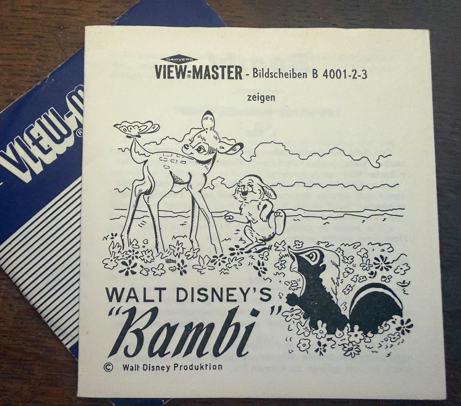 View-master Giocattoli: View-Master 3D: Nr. B 400 BAMBI (3 Scheiben) – Usato da Tegerfelden venduto da siebenmacky