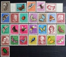 PRO JUVENTUTE 1950 à 1957: Lot de timbres neufs **
