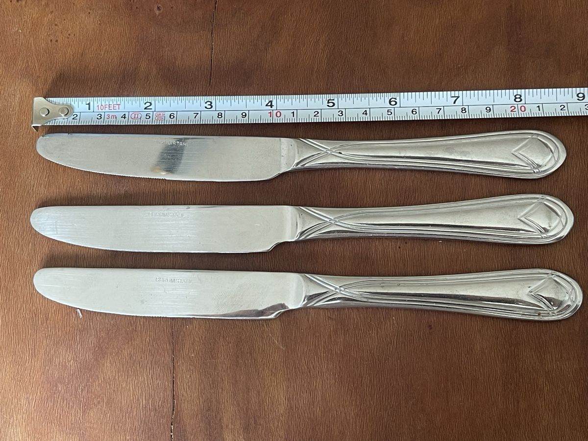 Coltelli da cucina: 3x Vintage Stainless Steel Messer – Usato da Bern venduto da Piratamorgan 1