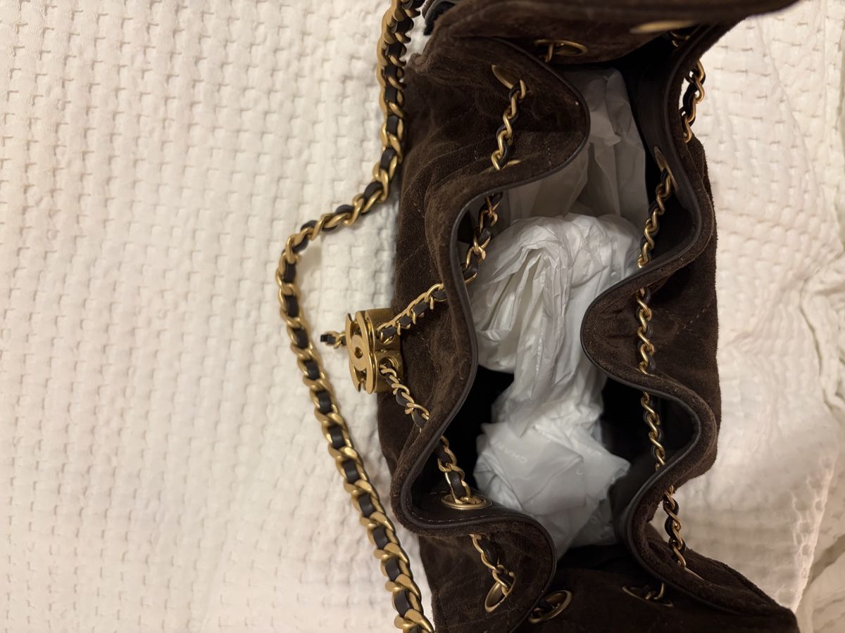 Chanel Borse da donna: Chanel 25 mini Suede Brown – Nuovo (secondo la descrizione) da Brittnau venduto da battulul 3