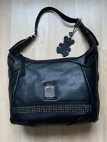 GUESS Handtasche Schwarz Nieten