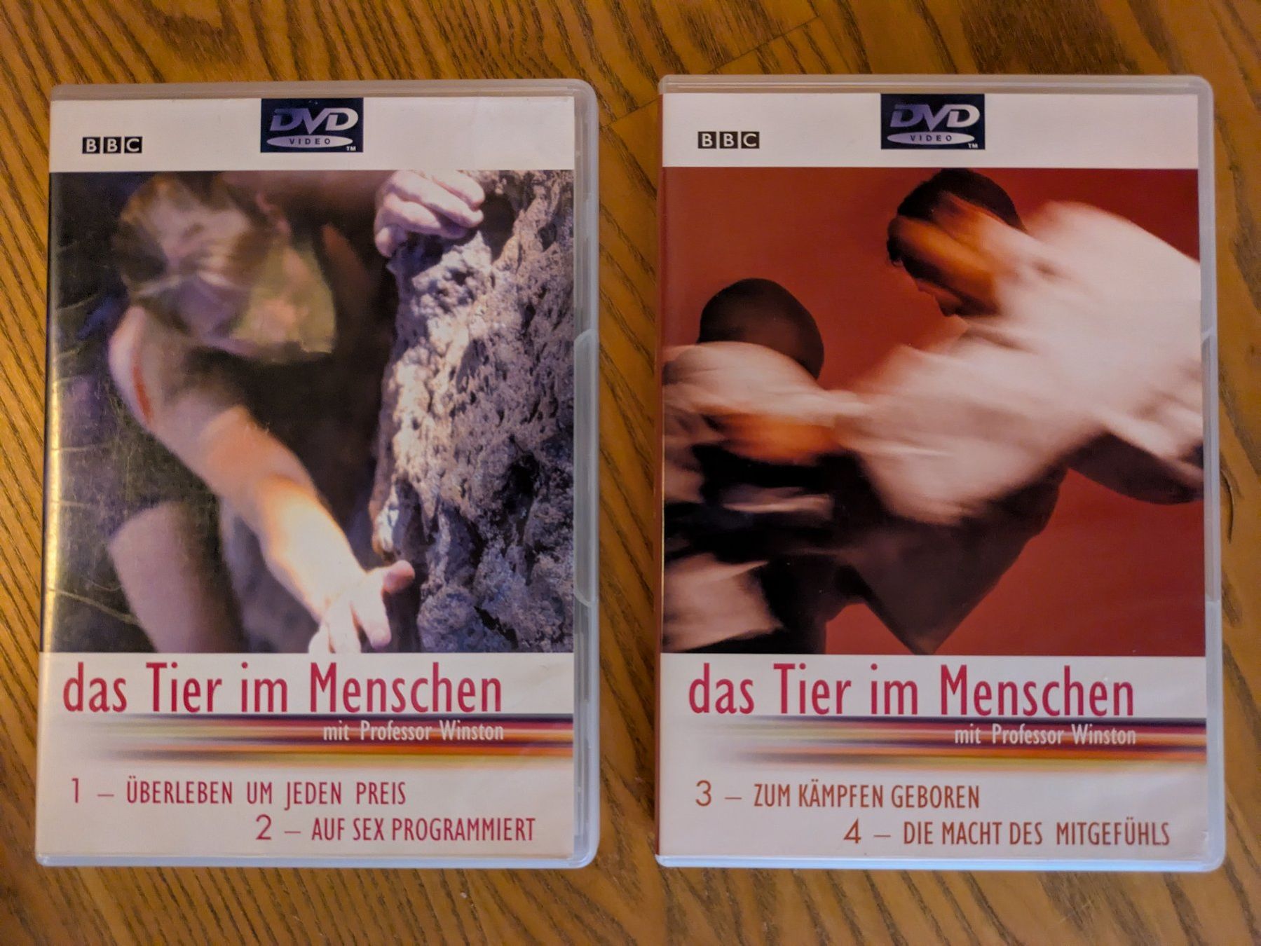 Tutti i DVDs: "Das Tier im Menschen" - 2er DVD Set, BBC Video – Usato da Männedorf venduto da Pacer19