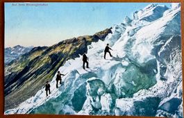 AK: Rhonegletescher - Alpinistes sur le glacier