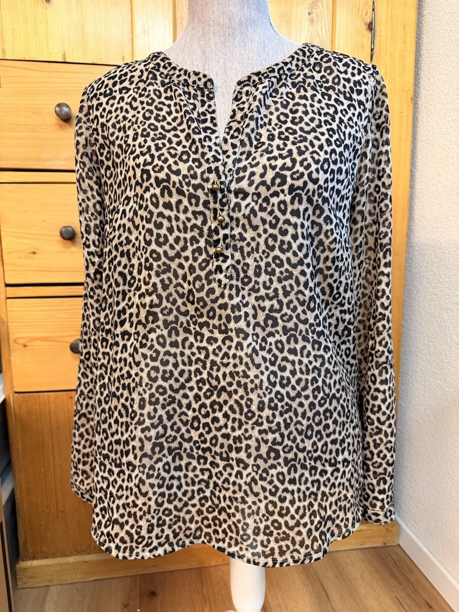 Tom Tailor Camicette: Damen Bluse TOM TAILOR Leo Print Grösse 40 – Usato da Lufingen venduto da Smily37 1