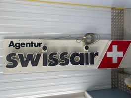 Swissair Aviatik Unikat Werbereklame Leuchtreklame