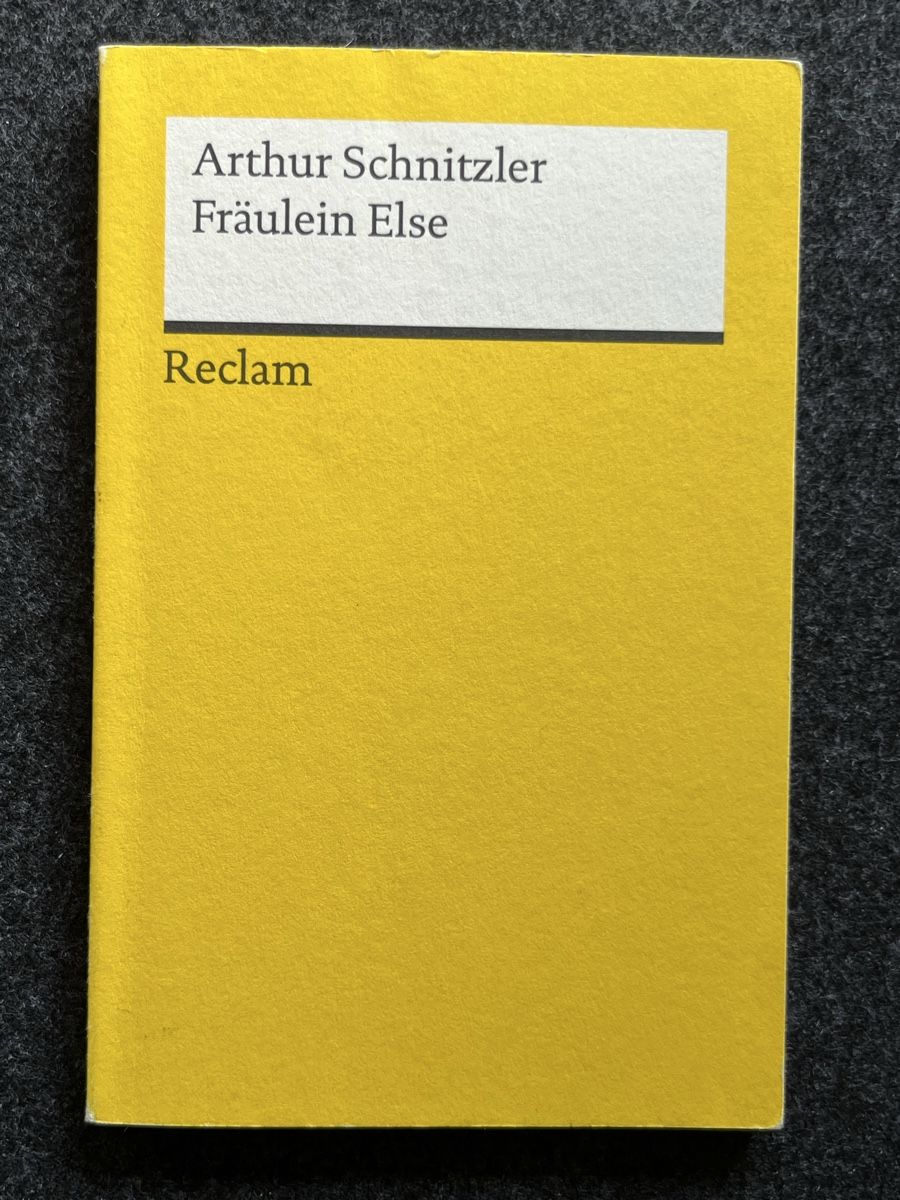 Bücher: Fräulein Else, Schnittzler – Gebraucht aus LUZERN von Zhin369
