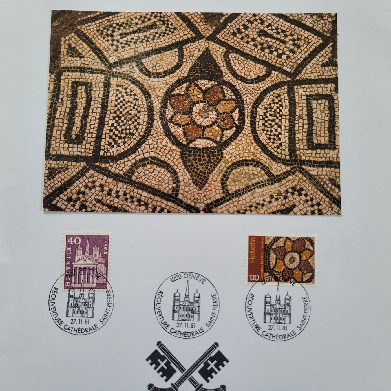 Tutti i francobolli: Document Genève Réouverture Cathédrale Saint-Pierre 1981 – Usato da Biel/Bienne venduto da Destockweb 1