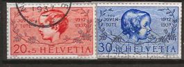 PJ037 - Détaché bloc Pro Juventute 1937 obl.