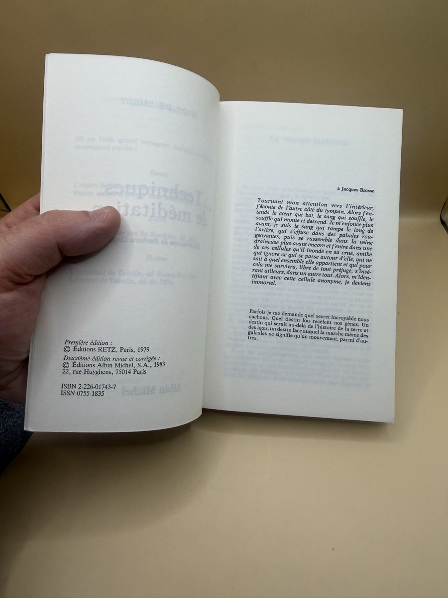 Bücher: Techniques méditation éveil Marc de Smedt 1983 – Gebraucht aus Genève von sho_67qj 5