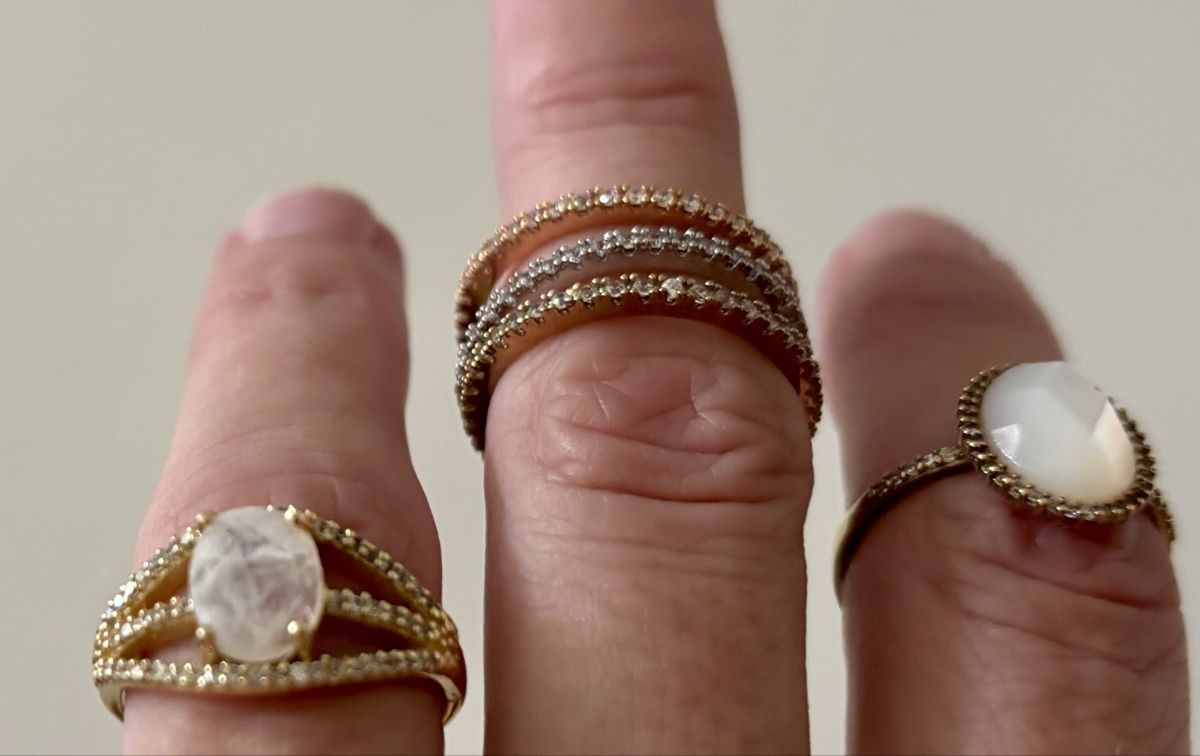 Ringe: Ring 4erSet vergoldet ungetragen – Neu (gemäss Beschreibung) aus Baden von Tiffany6878 4
