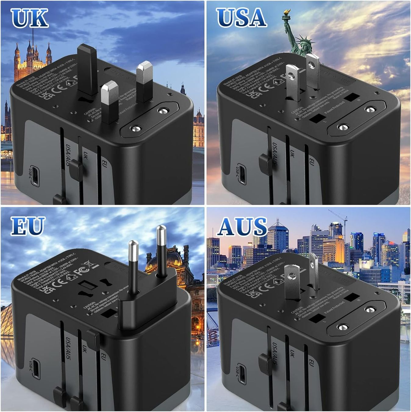 Unità & Adattatore: Gratis Versand, Adapter 4USB 1USB-C 28W. – Nuovo e nell'imballaggio originale da Grindelwald venduto da Hubel51 1