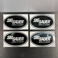 🟣 TOP 4x XL STICKER SIG SAUER WAFFE PISTOLE DEFENSE PREPPER